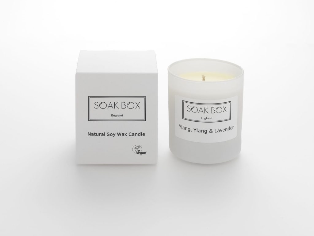 Ylang Ylang and Lavender SoakBox Natural Scented Candles